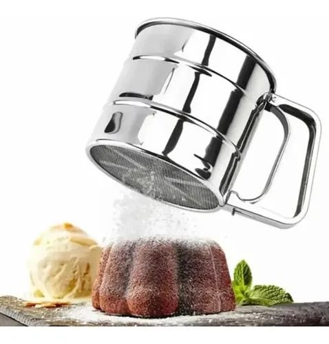 Tamizador / Cernidor de harina de 2 tazas — Acero inoxidable