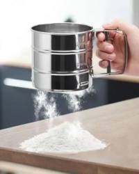 Tamizador / Cernidor de harina de 2 tazas — Acero inoxidable — foto 2