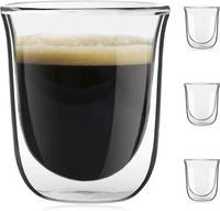 Juego de 2 tazas para café espresso de doble pared — 2oz — foto 4