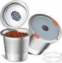 Pack 2 Capsula Reutilizable k-cup. — Refill, Acero inoxidable. — foto 2