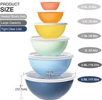 Set bowls 6pzs — Melamina — foto 3