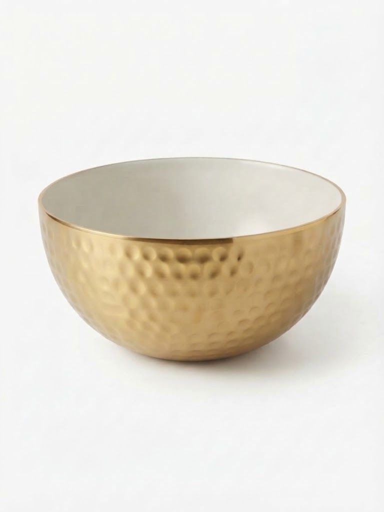 Cuenco decorativo dorado
