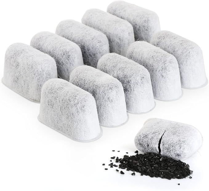 Pack 12 filtros de agua, compatibles con cafeteras cuisinart. — Filtros de carbon Activado, tipo cartuchos.