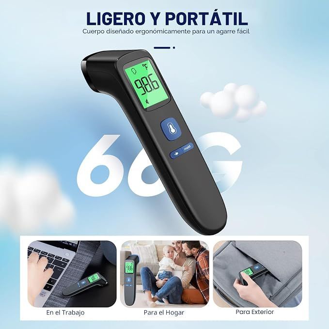 Termómetro infrarrojo digital sin contacto