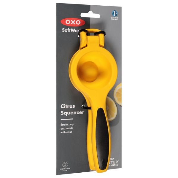 Exprimidor de limón mango de goma — Color amarillo