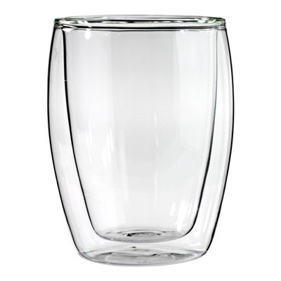 Set de tazas doble pared de vidrio — 9oz