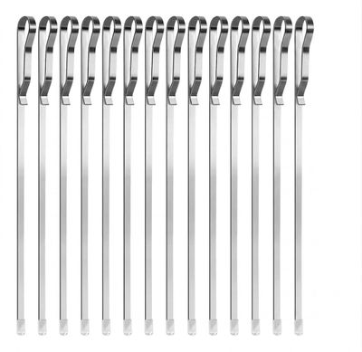 Pinchos metálicos para parrilla 13pcs