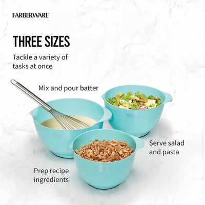 Set bowls para mezclar 3pzs — Color azul