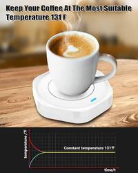 Calentador eléctrico para taza de café — Blanco. — foto 3
