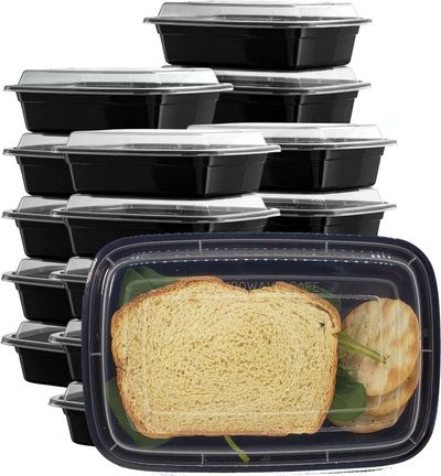 Set Envases de comida 5pzs — Color negro