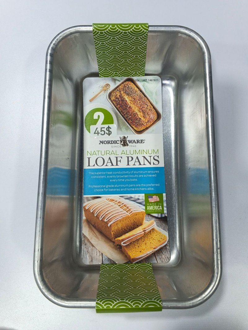 Set molde para pan 2pzs 23x13.5cm — Aluminio