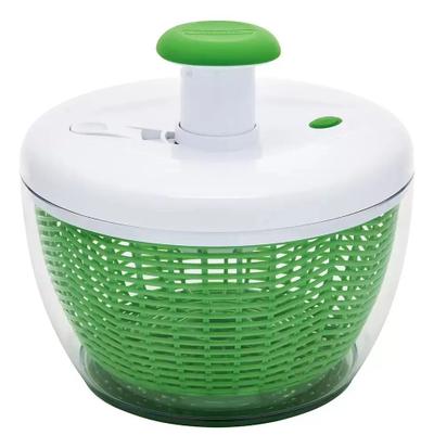 Centrifugador de ensaladas accionado por bomba — Plástico blanco y verde