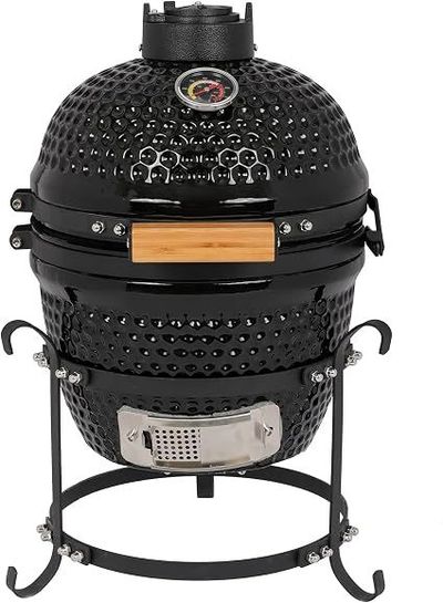 Parrilla de carbón Kamado portátil de 13 pulgadas