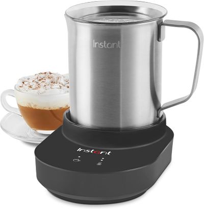Espumador de leche Instant MagicFroth 9 en 1 de 17 oz — Jarra de acero Inoxidable.