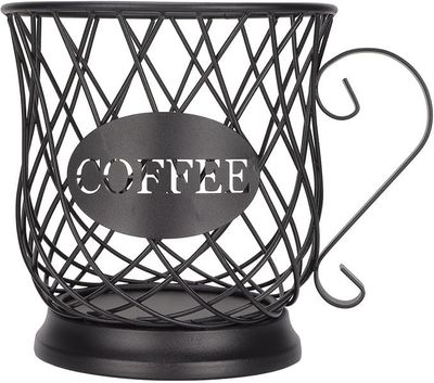 Organizador de cápsulas de café en forma de taza. — Color Negro.