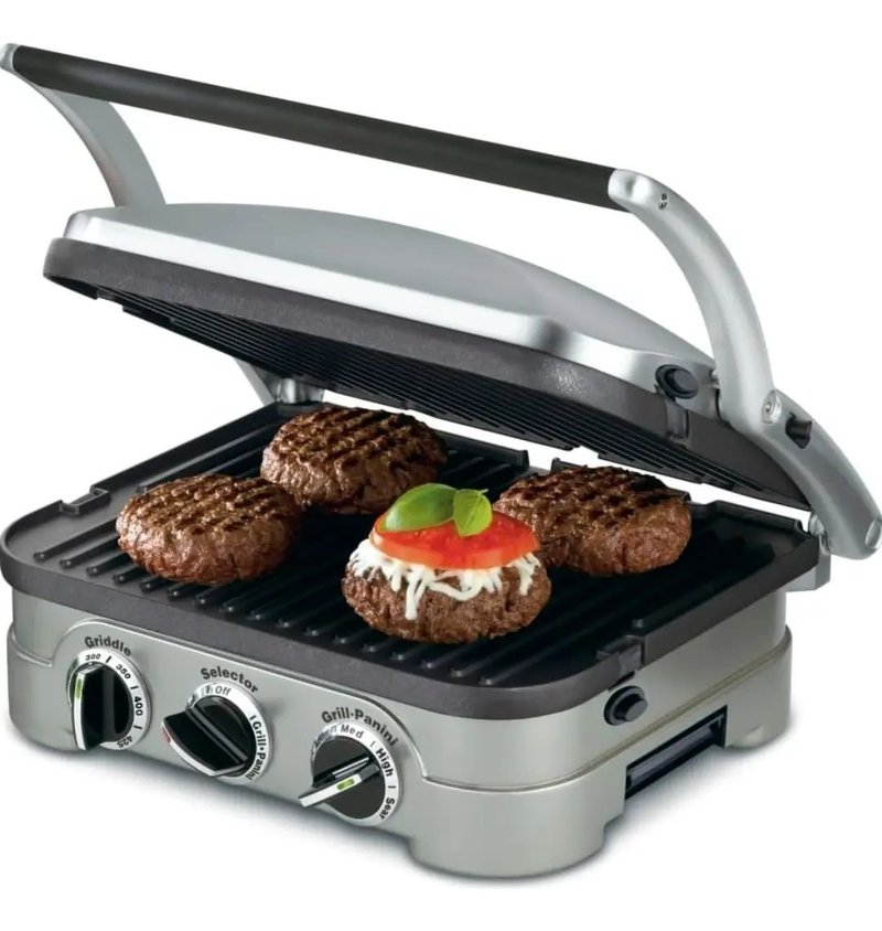 Parrilla y plancha Cuisinart Griddler GR-4NNAS 5 en 1