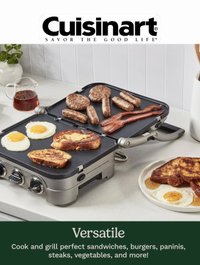 Parrilla y plancha Cuisinart Griddler GR-4NNAS 5 en 1 — foto 6