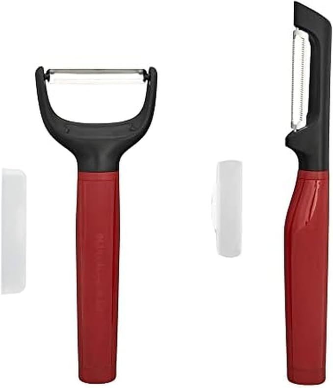 Set pelador 2 pcs — Color rojo con negro