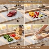 Tabla de picar de acero inoxidable 304. 50x40. — Dimensiones 50cm x 40cm — foto 4