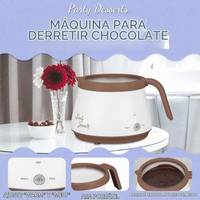 Olla para fundir chocolate para fondue, fabricación de dulces e inmersión. — 1 cup color Blanco. — foto 2