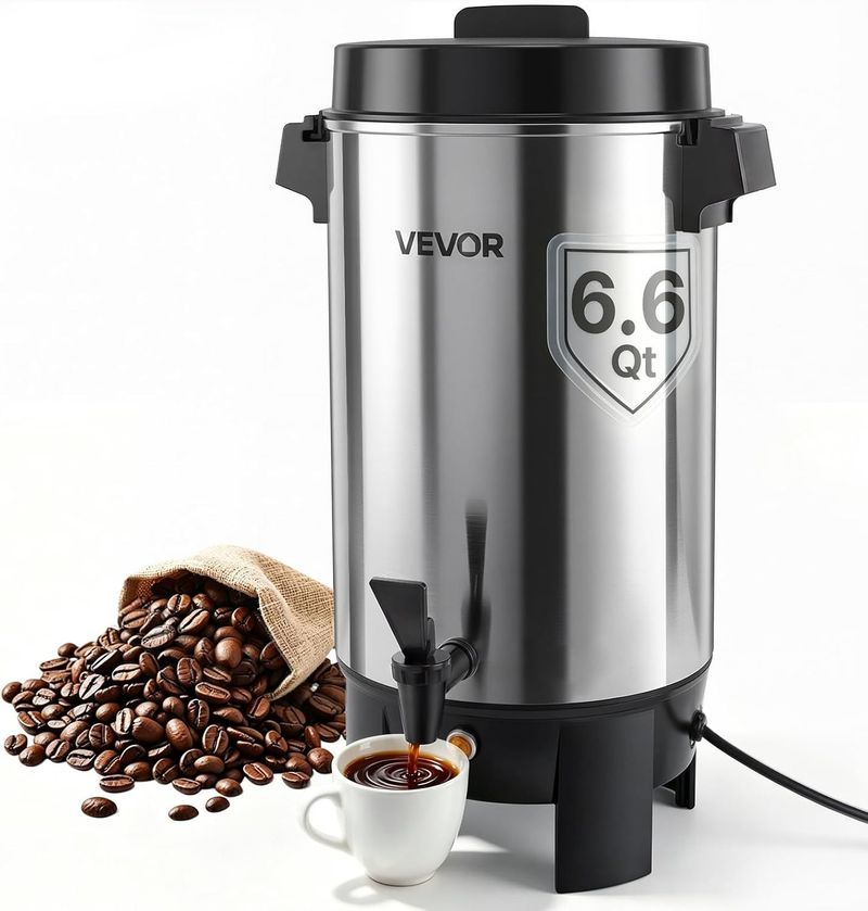 Cafetera, Dispensador de cafe Termico. 6.6Qt. — Capacidad para 40 Tazas