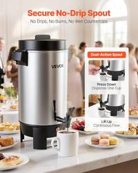 Cafetera, Dispensador de cafe Termico. 6.6Qt. — Capacidad para 40 Tazas — foto 5