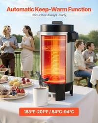 Cafetera, Dispensador de cafe Termico. 6.6Qt. — Capacidad para 40 Tazas — foto 6