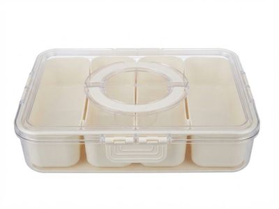 Organizador de alimentos 4 compartimiento — Plástico