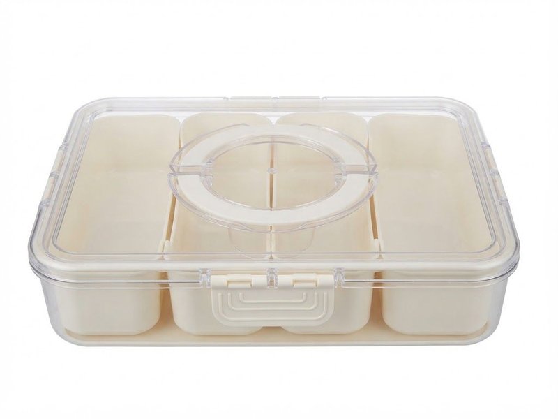 Organizador de alimentos 4 compartimiento — Plástico