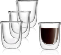 Juego de tazas de vidrio de doble pared — 8,4oz — foto 2