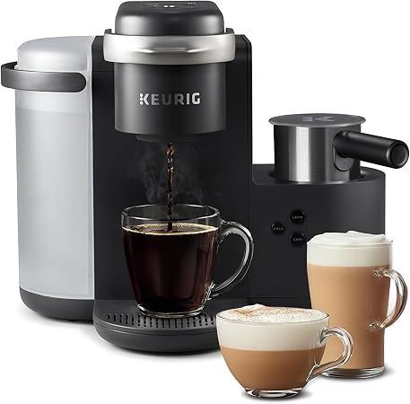 Cafetera con espumador de leche — Color negro