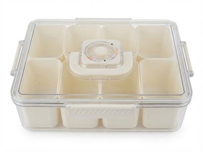 Organizador de alimentos 8 compartimiento — Plástico