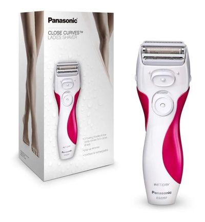 Depiladora / afeitadora femenina — Plástico blanco y rosado