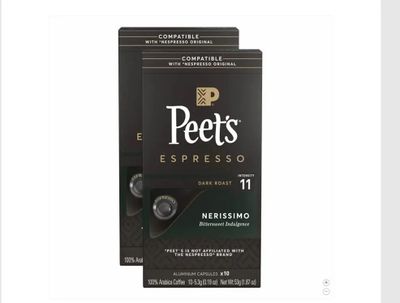 Cápsulas de café espresso Nerissimo. — Nespresso Original Pods.