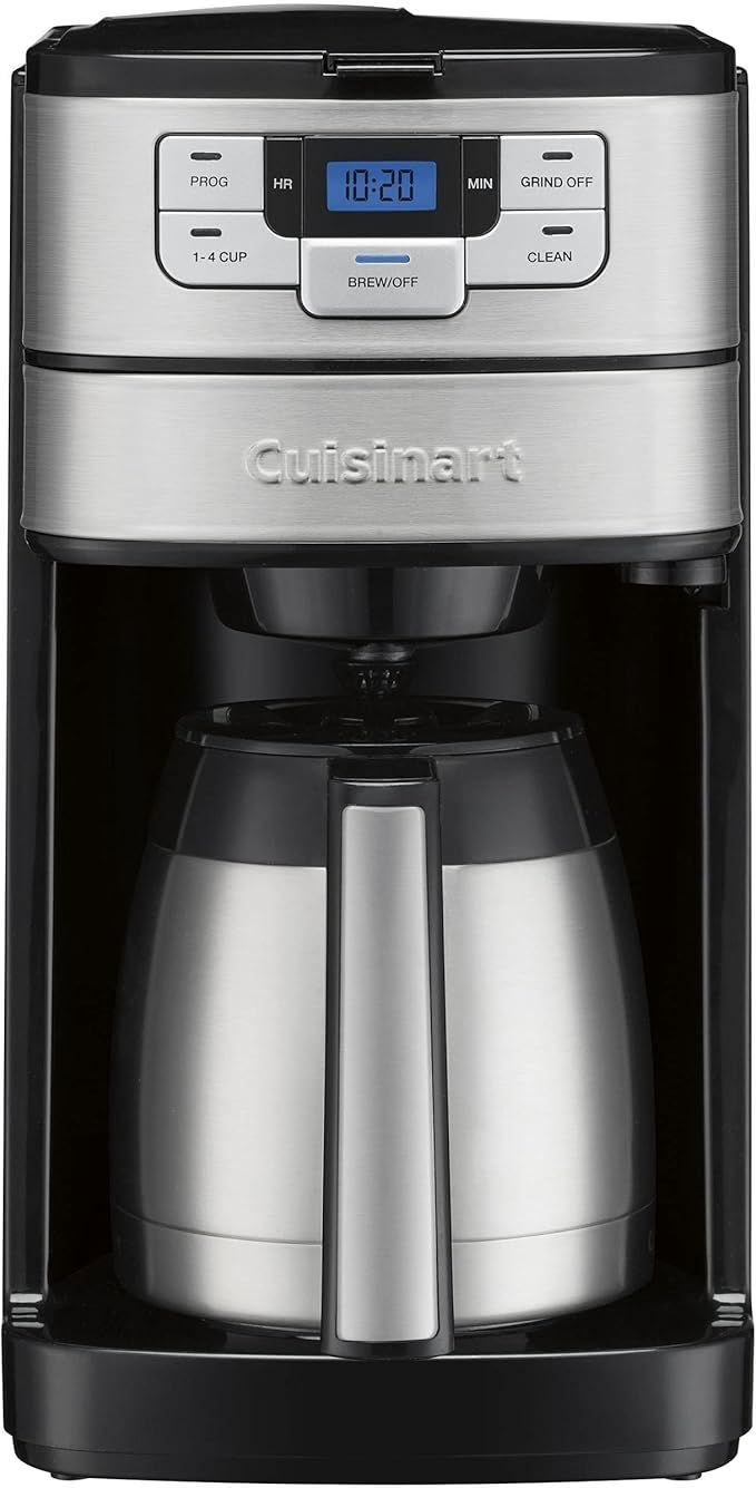 Cafetera térmica con molinillo automático de 10 tazas