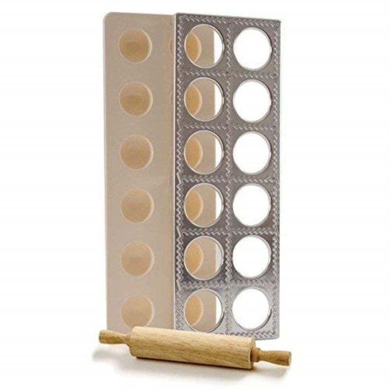 Molde para raviolis con rodillo — Acero inoxidable
