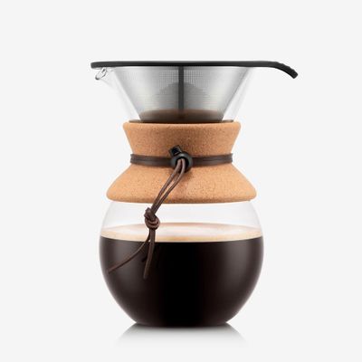 Cafetera con filtro por goteo — Jarra cristal.