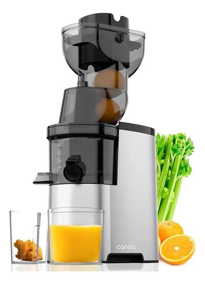 Extractor de jugos de prensado en frío con entrada de 104 mm